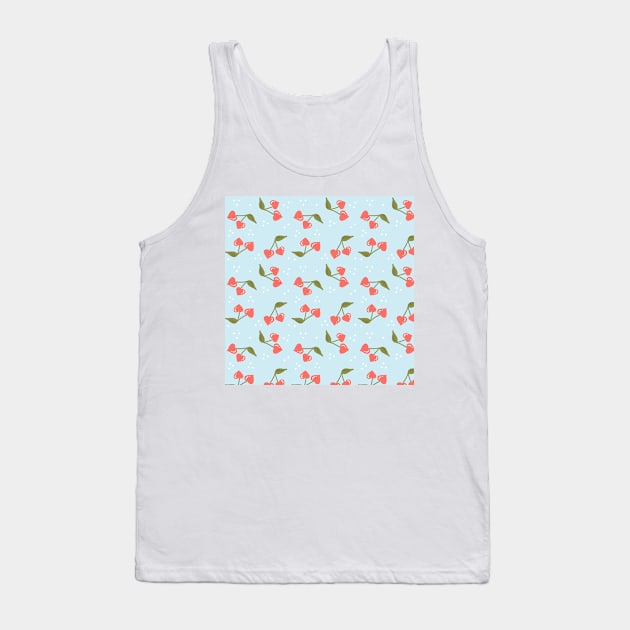 Love Summer Cherries Tank Top by KathrinLegg